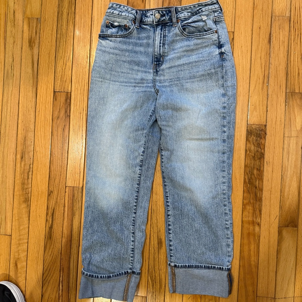 Daze Denim high rise straight wide cuff 28 - Picture 2 of 6